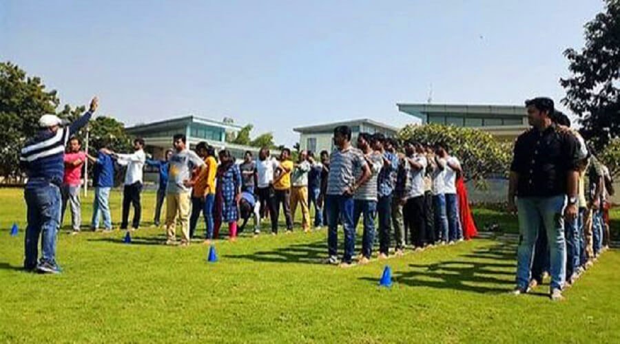 Team building success celebration and collaboration