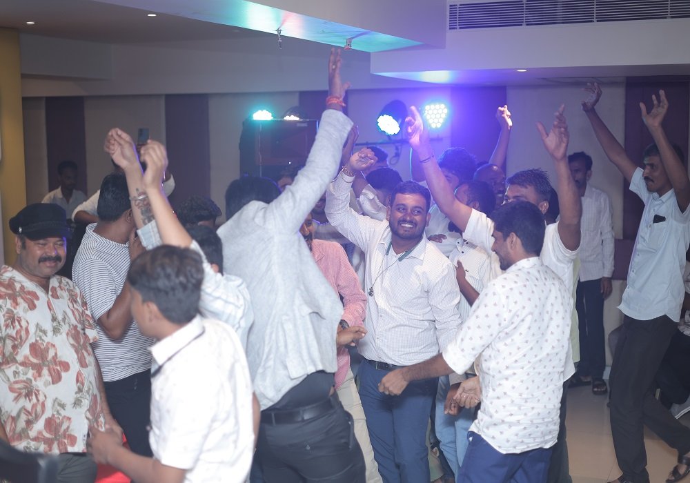 Team celebration